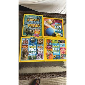 4 National Geographic Little Kids First Book,Of Space Of Why ,World